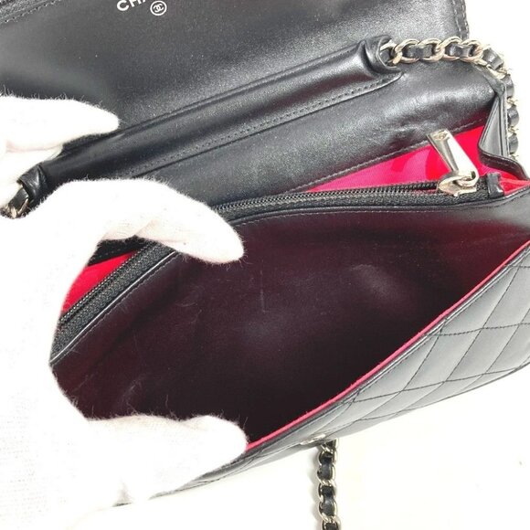 CHANEL A46646 Cambon Line Chain Long Wallet Crossbody Chain Bag Shoulder Bag - Picture 15 of 16